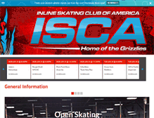 Tablet Screenshot of iscahockey.com